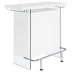 Coaster Furniture Acosta 182632 Freestanding Home Bar Wine Cabinet - White High Gloss
