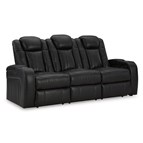 Signature Design by Ashley Caveman Den 9070315 Power Reclining Sofa with Adjustable Headrest
