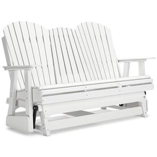 Signature Design by Ashley Hyland wave P111-835 Glider Loveseat (Outdoor Seating - Loveseats)