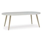 Signature Design by Ashley Seton Creek P798-625 Oval Dining Table with Umbrella Option