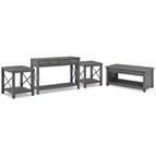 Signature Design by Ashley Freedan T175T2 Lift-top Coffee Table, 2 End Tables and Console