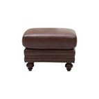 Leather Italia USA Bayliss 1669-4855 Ottoman - Rustic Brown