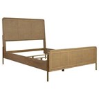 Coaster Furniture Arini 224300KE Rattan Eastern King Panel Bed - Sand Wash and Natural