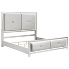 Coaster Furniture 224491Q Wooden Queen Panel Bed - Silver