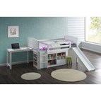 Coaster Furniture Millie 400330T Twin Workstation Loft Bed - White