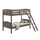Coaster Furniture Flynn 400808 Wood Twin Over Twin Bunk Bed - Weathered Brown
