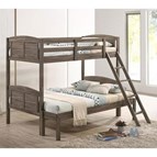 Coaster Furniture Flynn 400809 Wood Twin Over Full Bunk Bed - Weathered Brown