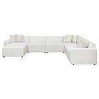 Coaster Furniture Freddie 551641-SET 7 pc Upholstered Modular Sectional - Pearl
