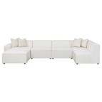 Coaster Furniture Freddie 551641-SETL 6 pc Upholstered Modular Sectional - Pearl