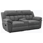 Coaster Furniture Bahrain 609542 Upholstered Motion Loveseat - Charcoal