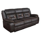 Coaster Furniture Greer 651354 Upholstered Motion Reclining Sofa - Brown