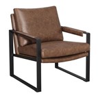 Coaster Furniture Rosalind 904112 Upholstered Track Arm Accent Chair - Brown