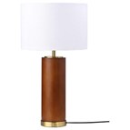 Coaster Furniture Aziel 920209 28-inch Drum Shade Wood Frame Table Lamp - Cappuccino