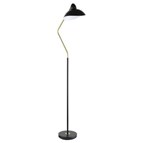 Coaster Furniture Lucien 920223 69-inch Dome Shade Metal Task Floor Lamp - Black