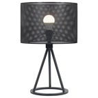 Coaster Furniture Chapin 923300 Metal Mesh Shade Table Lamp - Matte Black