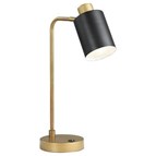 Coaster Furniture Cherise 923303 18-inch Adjustable Angle Table Lamp - Antique Brass