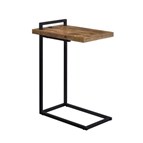 Coaster Furniture Maxwell 931124 C-shaped Side Table USB Charging - Rustic Nutmeg