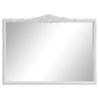 Coaster Furniture Sylvie 969531GWT Rectangular Mantle Mirror - White