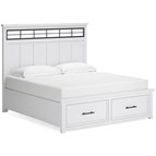 Benchcraft Ashbryn B844B5 California King Panel Storage Bed