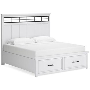 Benchcraft Ashbryn B844B5 California King Panel Storage Bed (Beds - California King)