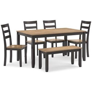 Signature Design by Ashley Gesthaven D396-325 Dining Room Table Set (Dinettes - 6-Piece)