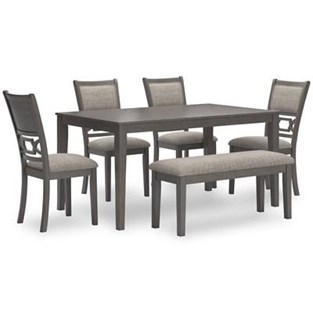 Signature Design by Ashley Wrenning D425-325 Dining Room Table Set (Dinettes - 6-Piece)