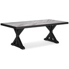 Signature Design by Ashley Beachcroft P792-625 Rectangular Dining Table with Umbrella Option