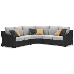 Signature Design by Ashley Beachcroft P792P1 3 pc Outdoor Sectional (Outdoor Seating - Sectionals)