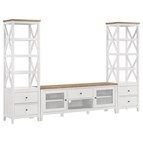 Coaster Furniture Angela 708253-SET 3-piece Entertainment Center with 67