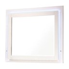 Coaster Furniture Felicity 203504LED Wood LED Dresser Mirror - White High Gloss