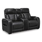 Signature Design by Ashley Boyington U2710618 Power Reclining Loveseat with Console and Adjustable Headrest