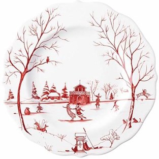 Juliska Country Estate Winter Frolic Dessert/Salad Plate - Ruby (Plates - Dessert)