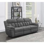 Coaster Furniture Bahrain 609541P Upholstered Power Sofa - Charcoal