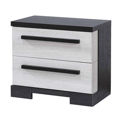 Crown Mark Remington B8162-2 Nightstand - Black/White