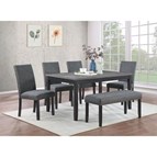 Coaster Furniture Barlow 150366 6-piece Rectangular Dining Table Set - Grey and Black