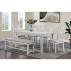 Crown Mark Clara 2321DW-SET 5 pc Dinette - Driftwood
