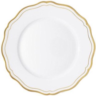 Raynaud Limoges Polka Or Dinner Plate - Gold (Plates - Dinner)