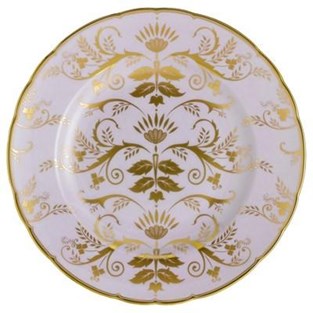 Royal Crown Derby Darley Abbey Salad Plate - Harlequin Lavender (Plates - Salad)
