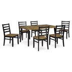 Signature Design by Ashley Blondon D413-425 Rectangular Dining Room Table Set