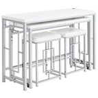 Coaster Furniture Jackson 182714 4-piece Multipurpose Counter Height Table Set - White