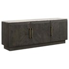 Coaster Furniture Dennis 190655 3-door Marble Top Sideboard Buffet - Tobacco Grey