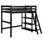 Coaster Furniture Anica 460084 3-Shelf Wood Twin Loft Bed - Black