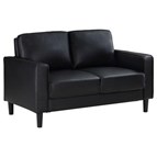 Coaster Furniture Ruth 508362 Upholstered Track Arm Loveseat - Black