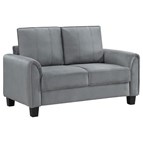 Coaster Furniture Davis 509635 Upholstered Rolled Arm Loveseat - Grey