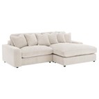 Coaster Furniture Blaine 509899 Upholstered Reversible Chaise Sectional Sofa - Sand