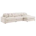 Coaster Furniture Blaine 509899-SET Upholstered Reversible Sectional Sofa - Sand