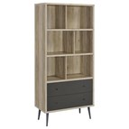 Coaster Furniture Maeve 801923 70-inch 3-shelf Bookcase with Drawers - Distressed Pine