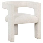 Coaster Furniture Petra 902881 Boucle Upholstered Accent Side Chair - White