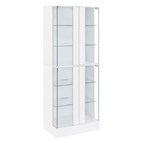 Coaster Furniture Cabra 950397 4-door LED Curio Display Cabinet - White High Gloss