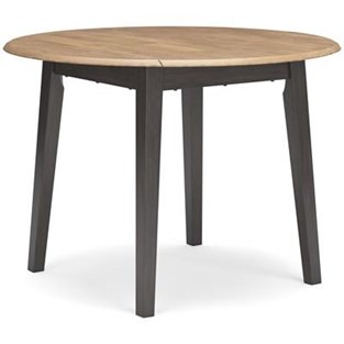 Signature Design by Ashley Gesthaven D396-15 Round Dining Room Drop Leaf Table (Dining Tables - Round)